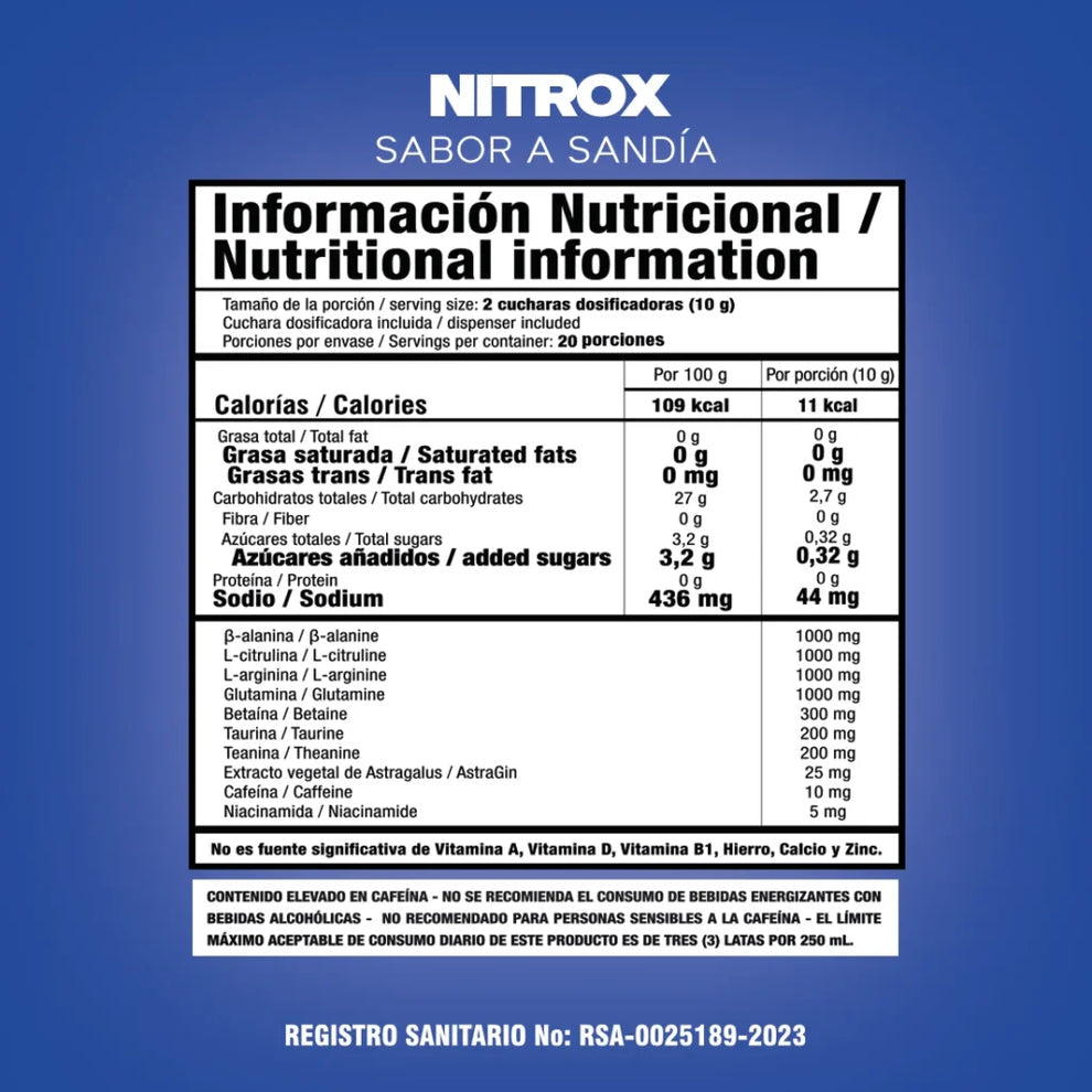 NITROX PREENTRENO